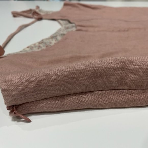 BIANCA NYGARD | Soft Pink 100% Linen Fully Lined Dress ~ BNWOT ~ Size 14 - Picture 14 of 16